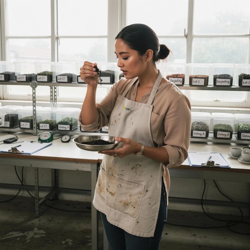 Pohár s voňavým čajom na drevenom stole